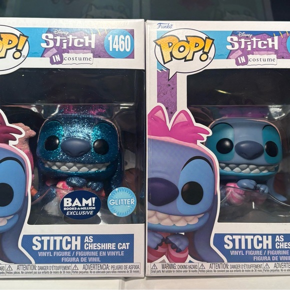 Disney and Funko together stitch as Cheshire cat this is a set of two versions - Picture 2 of 11